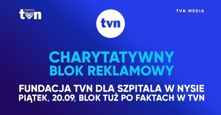 Mlekpol wspiera szpital w Nysie.  Charytatywny blok reklamowy Fundacji TVN