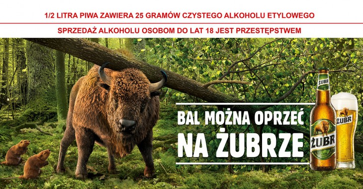 Bal można oprzeć na Żubrze - rusza kolejna odsłona kampanii reklamowej marki Żubr