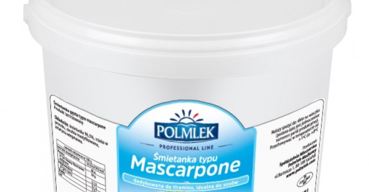 Śmietanka gęsta typu Mascarpone - nowość w linii Polmlek Professional