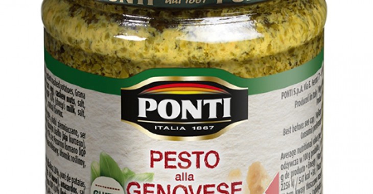 Pesto Ponti z bazylią oraz Pesto Ponti z pomidorami według oryginalnej, włoskiej receptury. Teraz w nowej gramaturze 190 g!