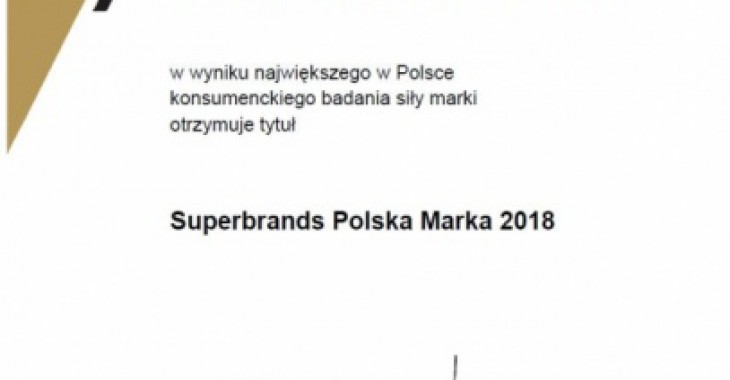 Cukier Królewski doceniony w plebiscycie Superbrands Polska Marka 2018