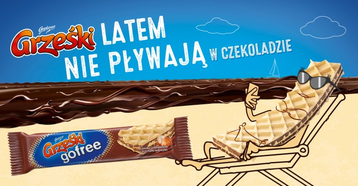 „Grześki latem nie pływają w czekoladzie!” – wakacyjna kampania marki Grześki