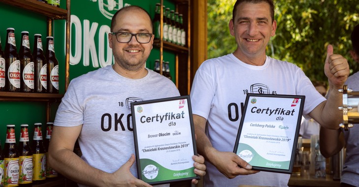 Cztery piwa Okocim Radler nagrodzone  na Chmielakach 2019