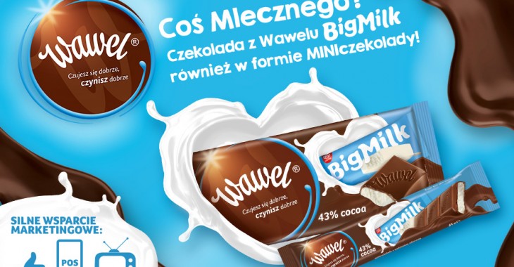 Czekolada z Wawelu Big Milk –  nowe słodkie połączenie w portfolio marki Wawel