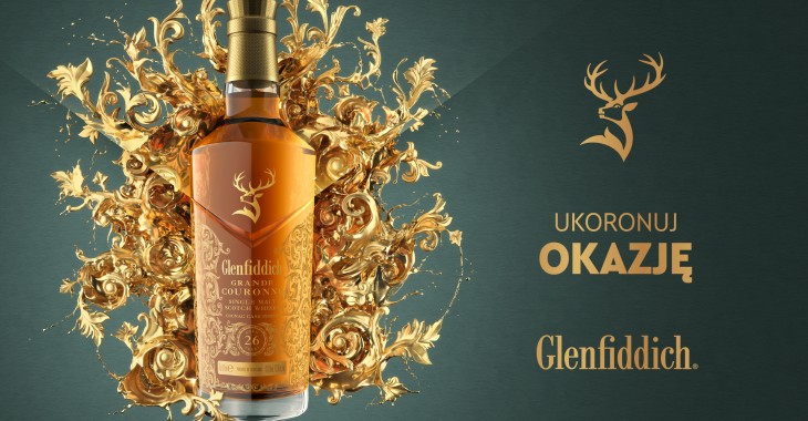 Nowa, królewska odsłona whisky: ukoronuj ważne okazje 26-letnią Glenfiddich Grande Couronne