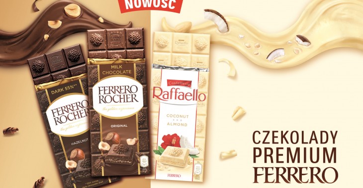 Ferrero Rocher i Raffaello w nowej odsłonie – teraz też dostępne w postaci nowych tabliczek czekolady premium