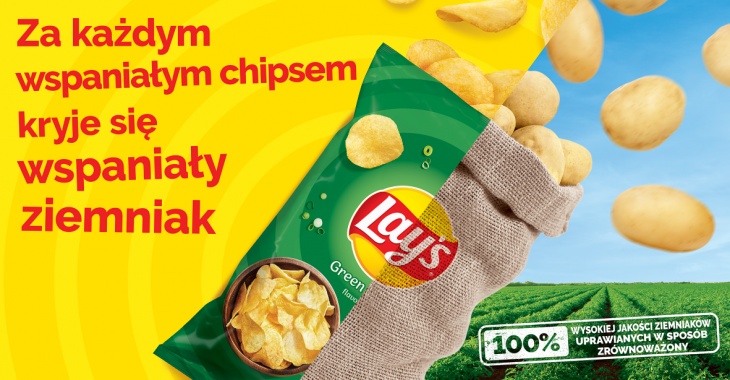 Za każdym wspaniałym chipsem Lay’s, kryje się wspaniały ziemniak – z takim przesłaniem wystartowała kampania Lay’s